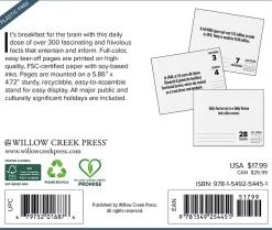 2026 Willow Creek Press Page-A-Day Daily Desk Calendar, 6-1/4" x 5-1/2", Today I Learned (TIL), January To December, 54451