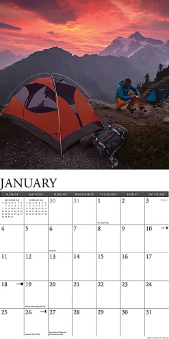 2026 Willow Creek Press Scenic Monthly Wall Calendar, 12" x 12", CampLife, January To December, 50521