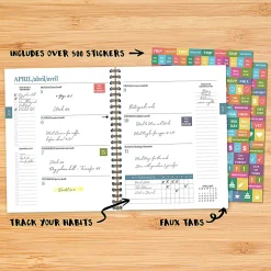 Willow Creek Press Softcover Weekly/Monthly Academic Planner, 8-1/2" x 6-1/2", Life of a Busy Girl, July 2026 - June 2027, Total Qty 1