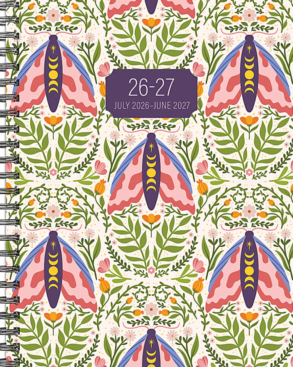 Willow Creek Press Softcover Weekly/Monthly Academic Planner, 6-1/2" x 8-1/2", Verdant Folk, July 2026 - June 2027, Total Qty 1