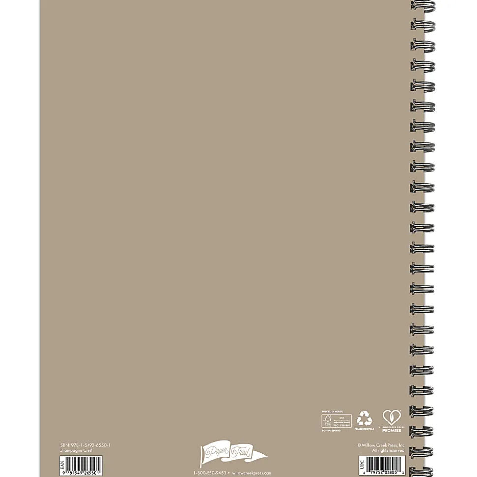Willow Creek Press Softcover Weekly/Monthly Academic Planner, 8-1/2" x 11", Starry Intentions, July 2026 - June 2027, Total Qty 1