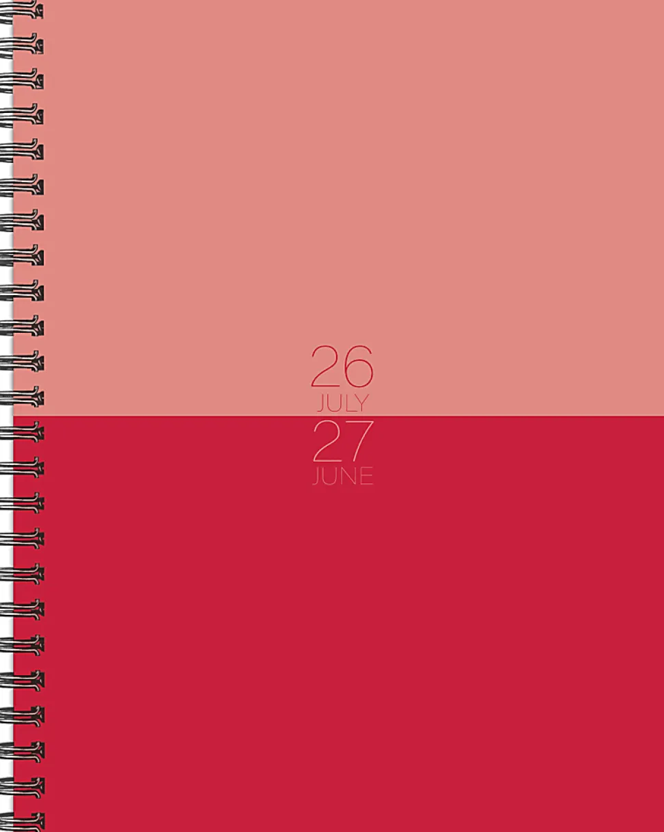 Willow Creek Press Softcover Weekly/Monthly Academic Planner, 8-1/2" x 6-1/2", Pink Duotone, July 2026 - June 2027, Total Qty 1
