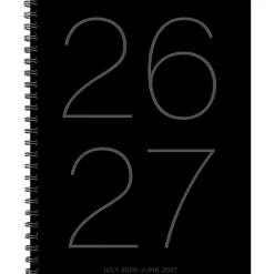 Willow Creek Press Softcover Weekly/Monthly Academic Planner, 8-1/2" x 11", Black, July 2026 - June 2027, Total Qty 1