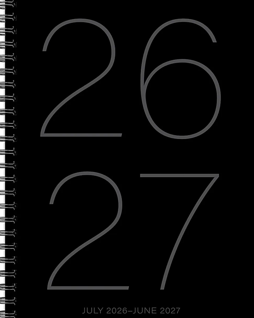 Willow Creek Press Softcover Weekly/Monthly Academic Planner, 6-1/2" x 8-1/2", Black, July 2026 - June 2027, Total Qty 1