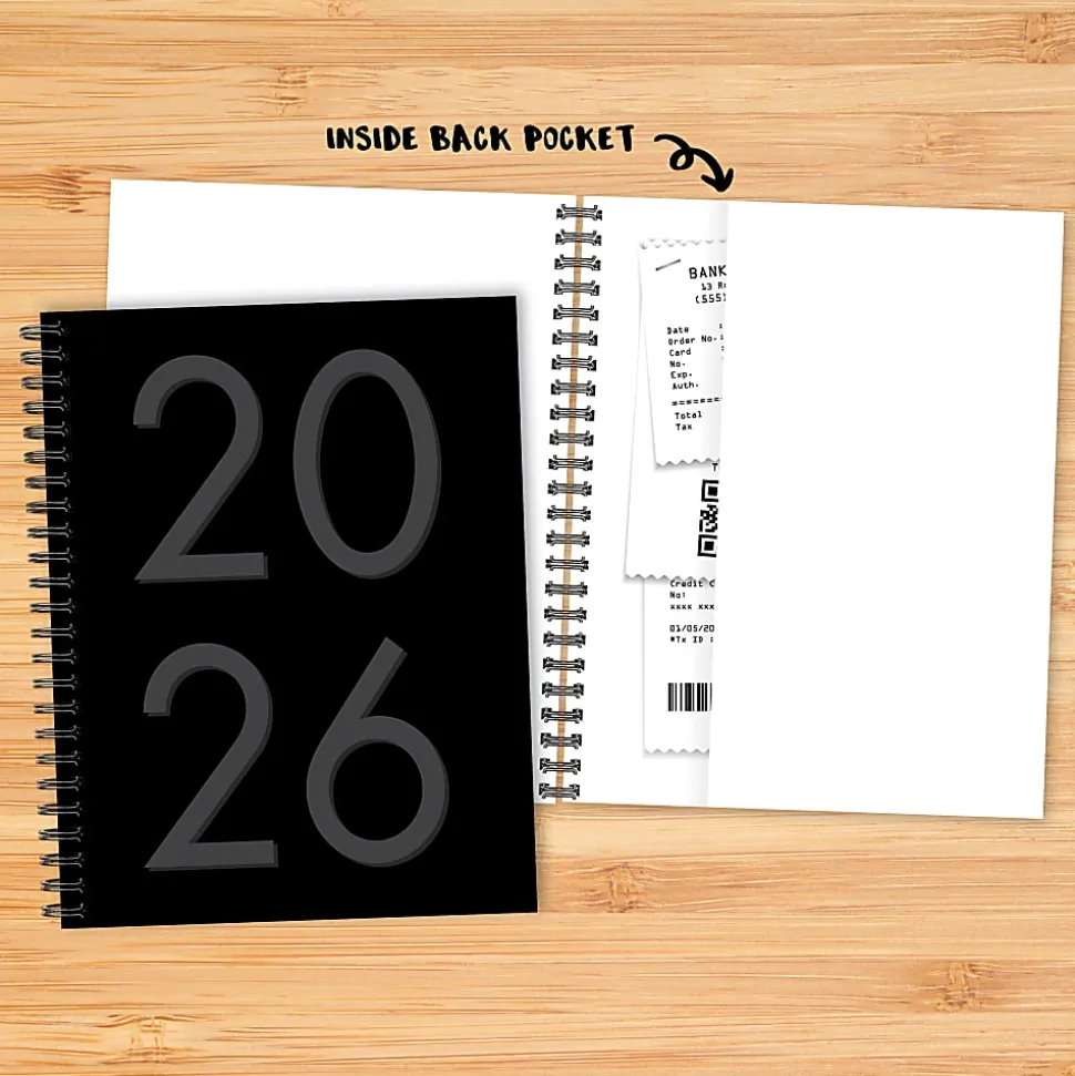 2026 Willow Creek Press Weekly/Monthly Softcover Planner, 8-1/2" x 11", Black, January To December, 57599