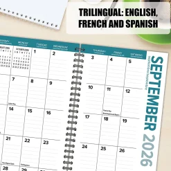 Willow Creek Press Weekly/Monthly Spiral Planner, 6-1/2" x 3-1/2", Fungi Files, July 2026 - June 2027, Total Qty 1