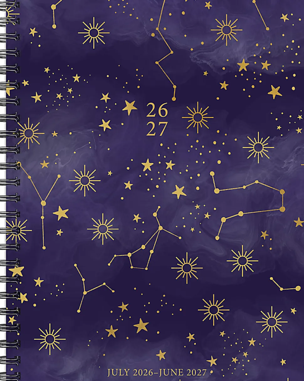 Willow Creek Press Weekly/Monthly Academic Planner, 6-1/2" x 8-1/2", Starry Intentions, July 2026 - June 2027, Total Qty 1
