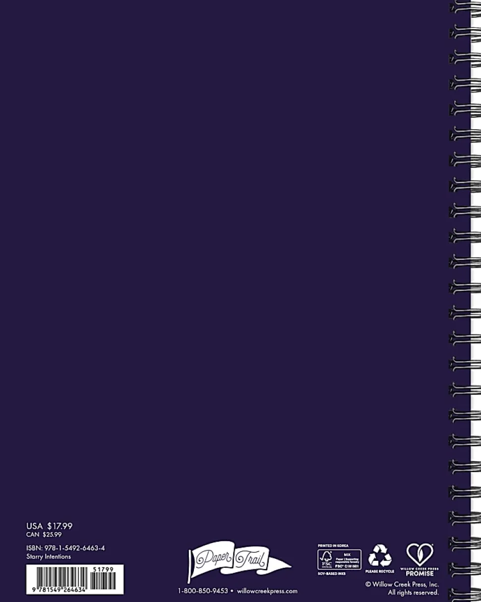 Willow Creek Press Weekly/Monthly Academic Planner, 6-1/2" x 8-1/2", Starry Intentions, July 2026 - June 2027, Total Qty 1