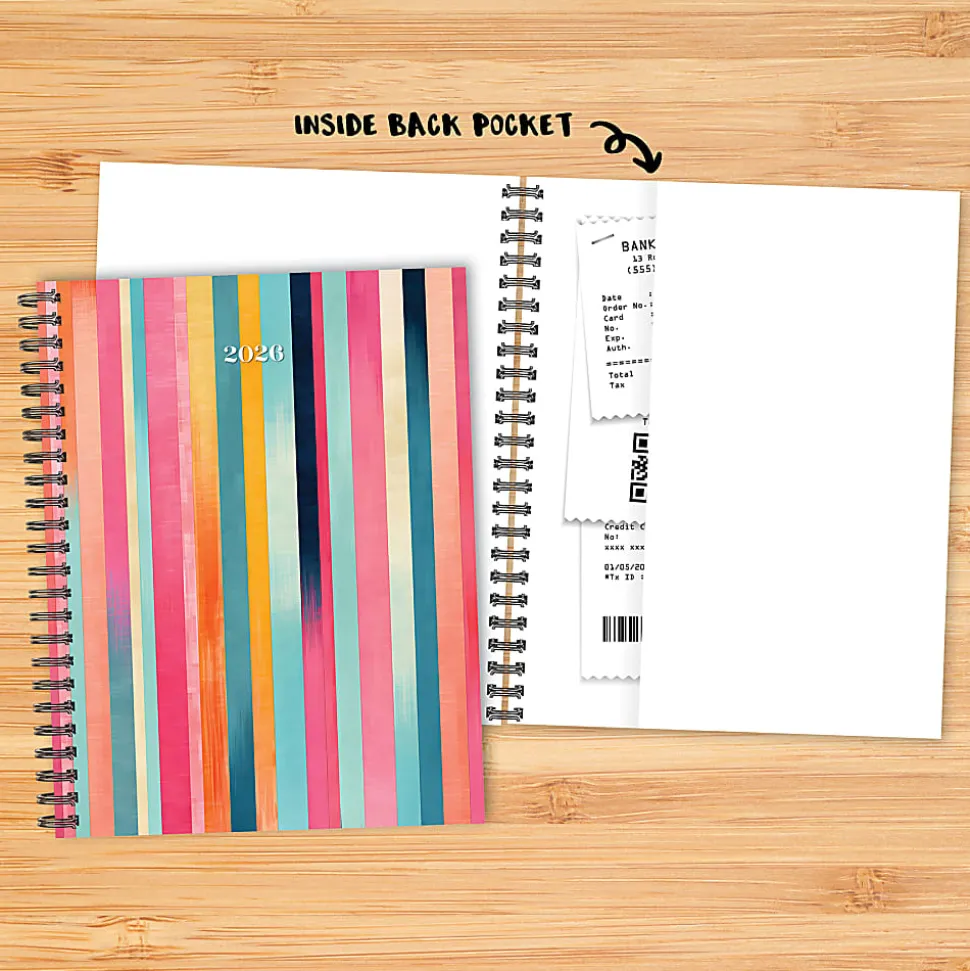 2026 Willow Creek Press Weekly/Monthly Softcover Planner, 8-1/2" x 11", Super Stripe, January To December, 57384