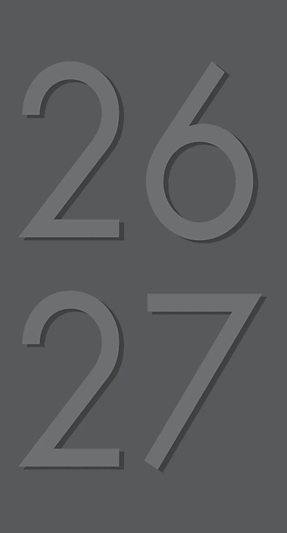 2026-2027 Willow Creek Press 2-Year Monthly Checkbook/Calendar, 3-1/2" x 6-1/2", Charcoal, January 2026 To December 2027, 56523