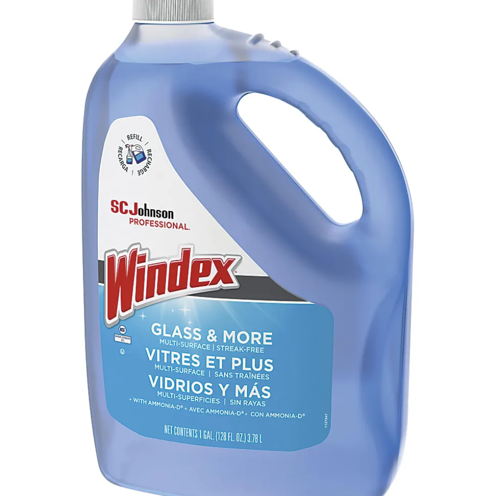 Windex® Glass Cleaner With Ammonia-D®, 128 Oz Bottle