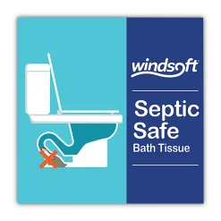 Windsoft® Premium Bath Tissue, Septic Safe, 2-Ply, White, 284 Sheets/Roll, 24 Rolls/Carton