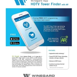 Winegard HD7698P TV Antenna - Range - UHF, VHF - TelevisionYagi