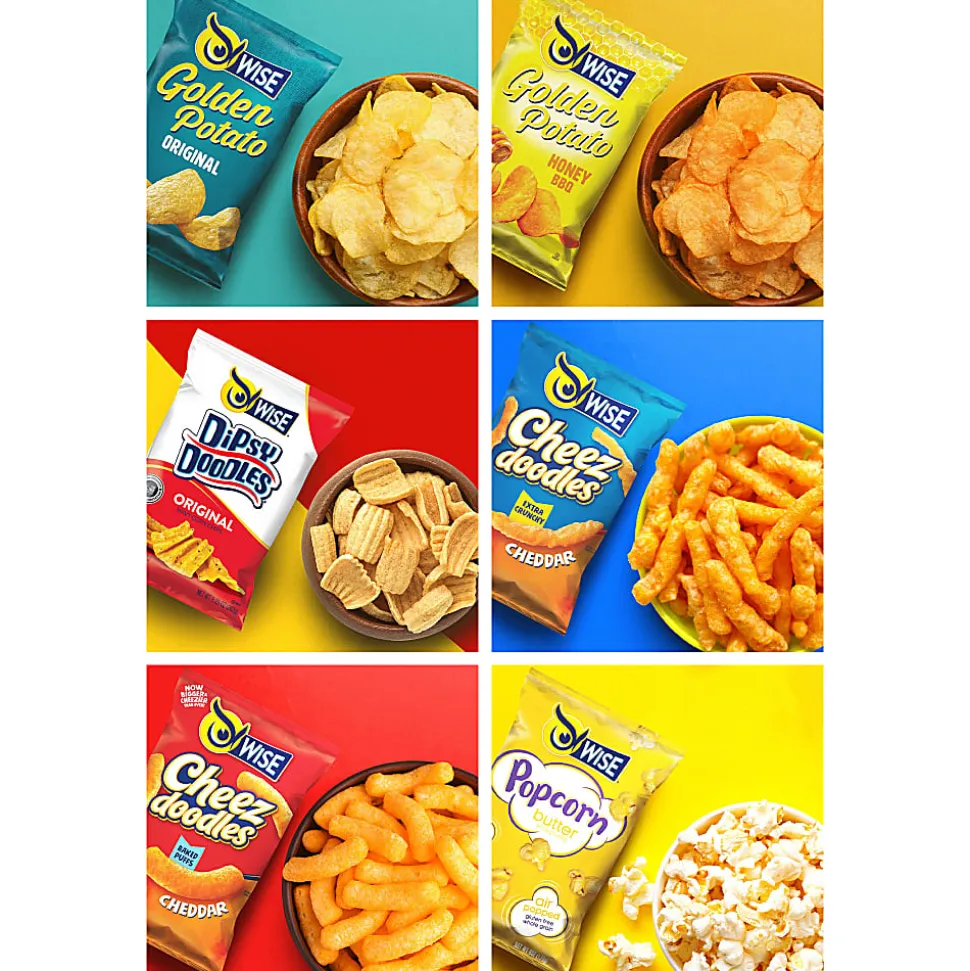 Wise Foods Grab & Snack Variety Pack, Pack Of 50 Bags
