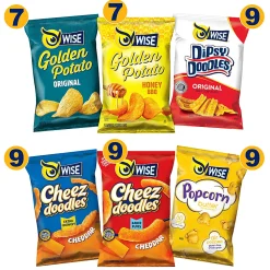 Wise Foods Grab & Snack Variety Pack, Pack Of 50 Bags