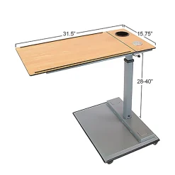 WiseLift Height-Adjustable Mobile Table Workstation, 28