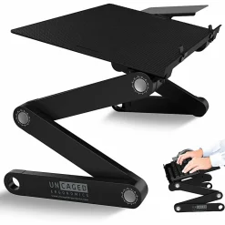 WorkEZ  Adjustable Height Tilt On-Desk Stand Riser Tray, Black