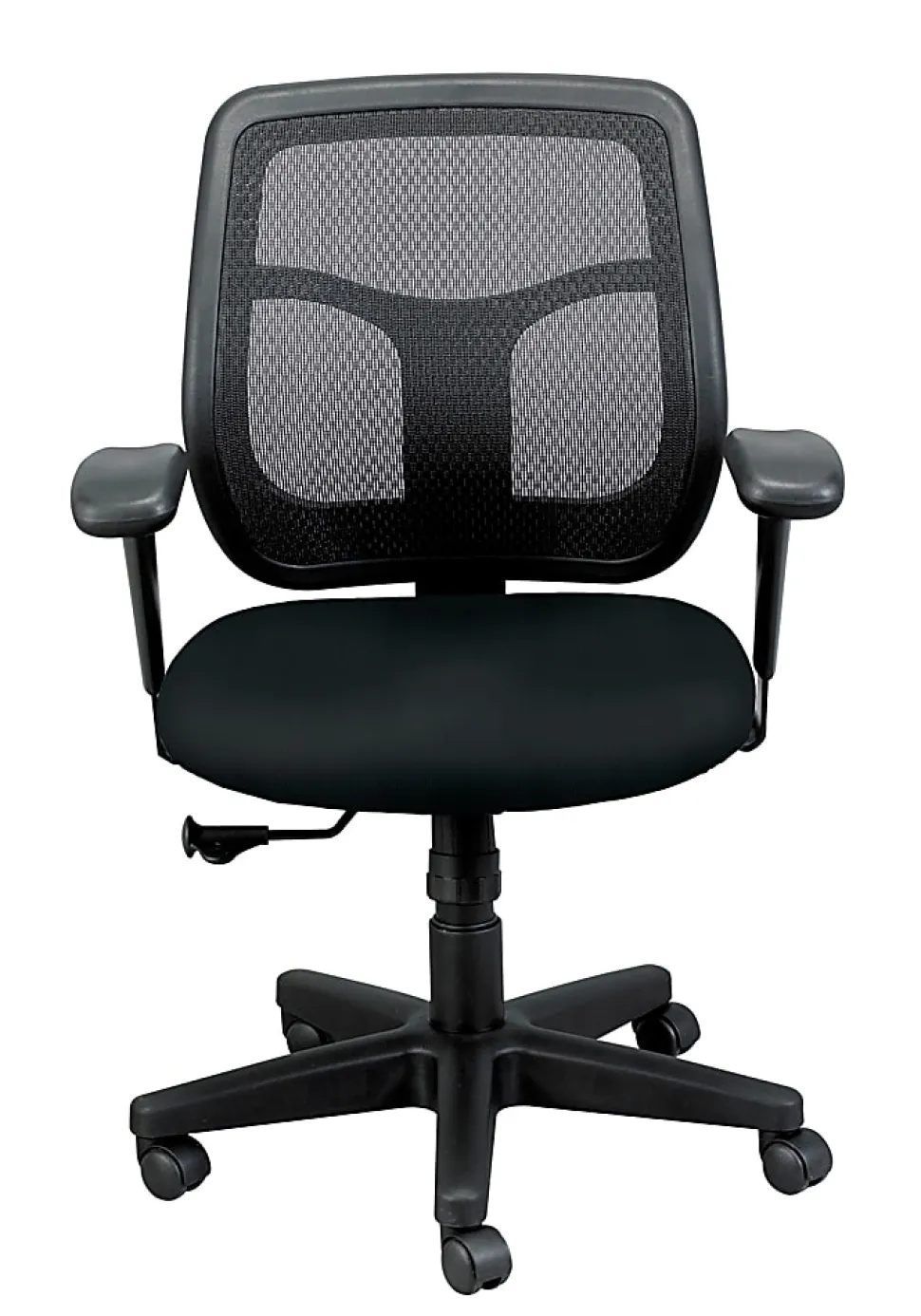 WorkPro® Apollo MT9400 Ergonomic Low-Back Task Chair With Antimicrobial Vinyl, Black