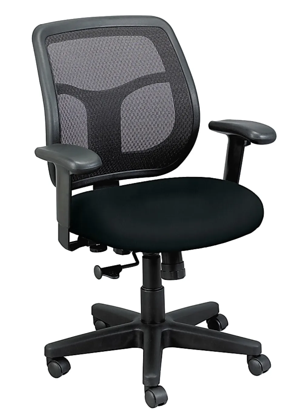 WorkPro® Apollo MT9400 Ergonomic Low-Back Task Chair With Antimicrobial Vinyl, Black