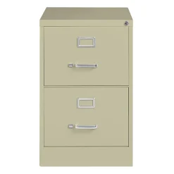 WorkPro 26 1/2"D 2-Drawer Legal-Size Vertical File Cabinet, Putty