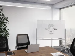 WorkPro® Double-Sided Mobile Magnetic Dry-Erase Whiteboard Easel, 36