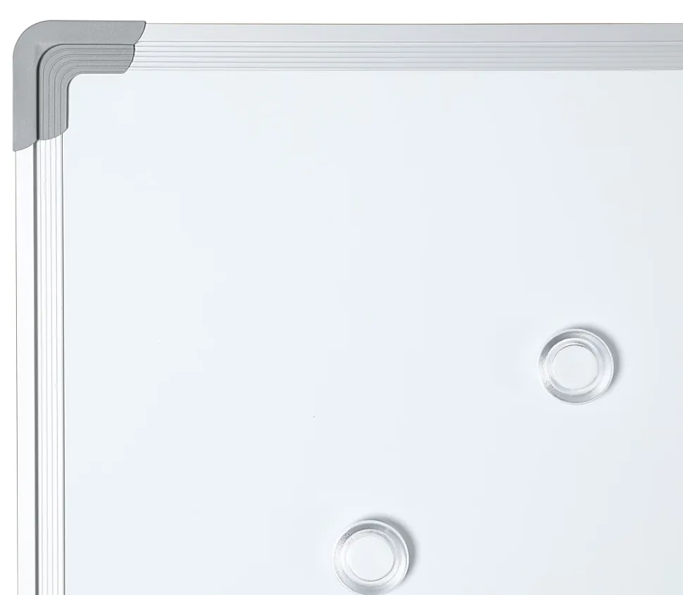 WorkPro® Double-Sided Mobile Magnetic Dry-Erase Whiteboard Easel, 36" x 48", Aluminum Frame With Silver Finish