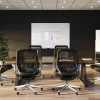 WorkPro® Double-Sided Mobile Magnetic Dry-Erase Whiteboard Easel, 72" x 48", Aluminum Frame With Silver Finish
