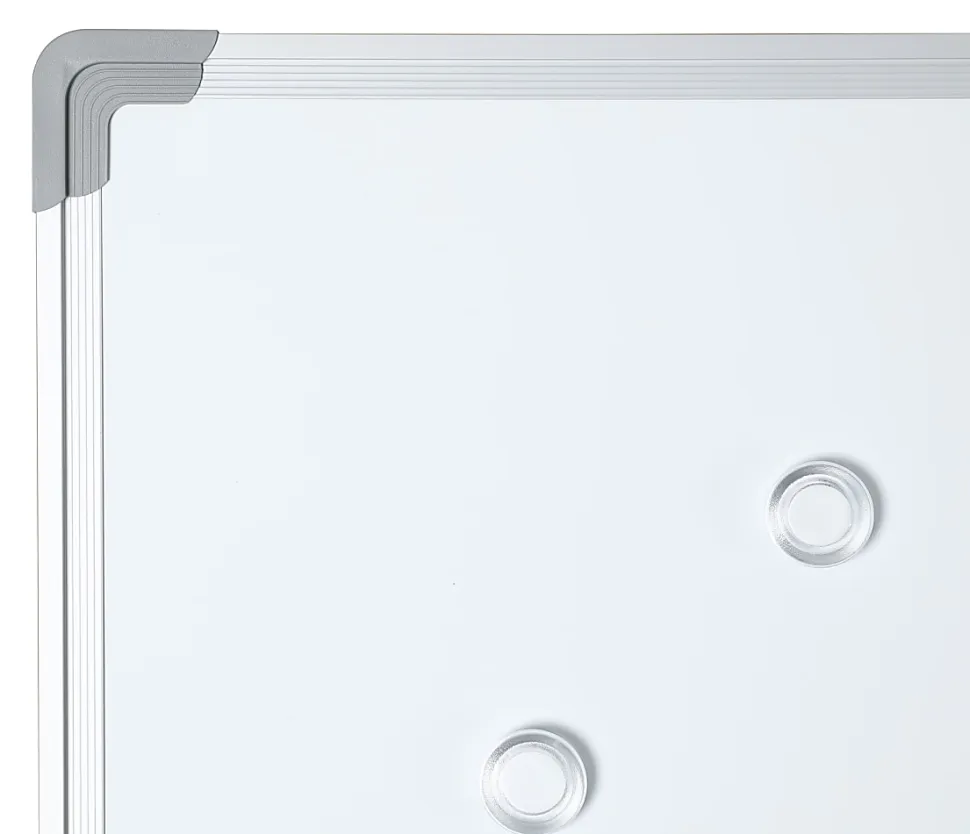 WorkPro® Double-Sided Mobile Magnetic Dry-Erase Whiteboard Easel, 72" x 48", Aluminum Frame With Silver Finish