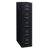 WorkPro® 26-1/2”D Vertical 5-Drawer File Cabinet, Black