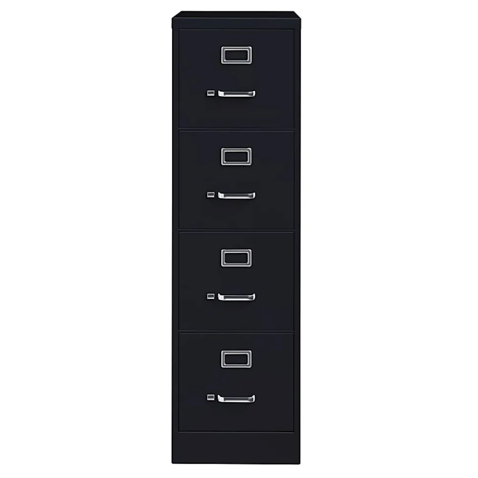 WorkPro® 25"D Vertical 4-Drawer File Cabinet, Black