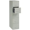 WorkPro® 26-1/2”D Vertical 5-Drawer File Cabinet, Light Gray