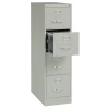 WorkPro® 26-1/2"D Vertical 4-Drawer Letter-Size File Cabinet, Light Gray