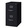 WorkPro 22"D Vertical 2-Drawer Letter-Size File Cabinet, Metal, Black
