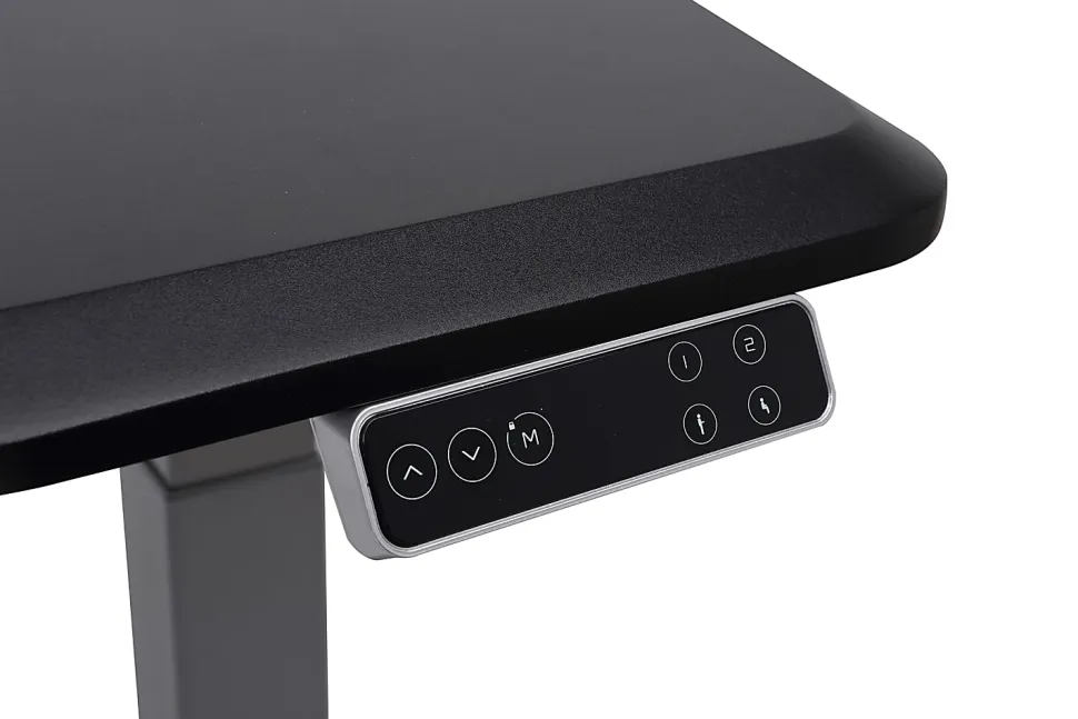 WorkPro® Electric 60"W Height-Adjustable Standing Desk with Wireless Charging, Black