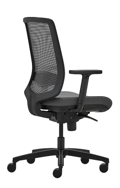 WorkPro® Expanse Series Ergonomic Mesh/Fabric Mid-Back Task Chair, Black/Gray, BIFMA Compliant