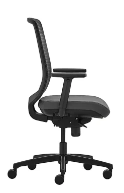 WorkPro® Expanse Series Ergonomic Mesh/Fabric Mid-Back Task Chair, Black/Gray, BIFMA Compliant
