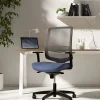 WorkPro® Expanse Series Ergonomic Mesh/Fabric Mid-Back Task Chair, Black/Black