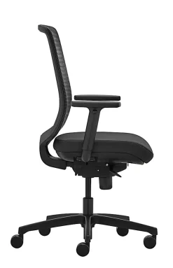 WorkPro® Expanse Series Ergonomic Mesh/Fabric Mid-Back Task Chair, Black/Black