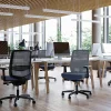 WorkPro® Expanse Series Multifunction Ergonomic Mesh/Fabric High-Back Executive Chair, Black/Black, BIFMA Compliant