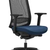 WorkPro® Expanse Series Multifunction Ergonomic Mesh/Fabric High-Back Executive Chair, Black/Blue, BIFMA Compliant