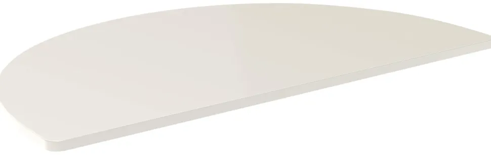 WorkPro® Flex Collection Half Round Table Top, Gray