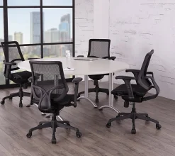 WorkPro® Flex Collection Half Round Table Top, Espresso