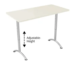 WorkPro® Flex Collection Rectangle Table Top, Gray