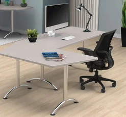 WorkPro® Flex Collection Rectangle Table Top, Gray