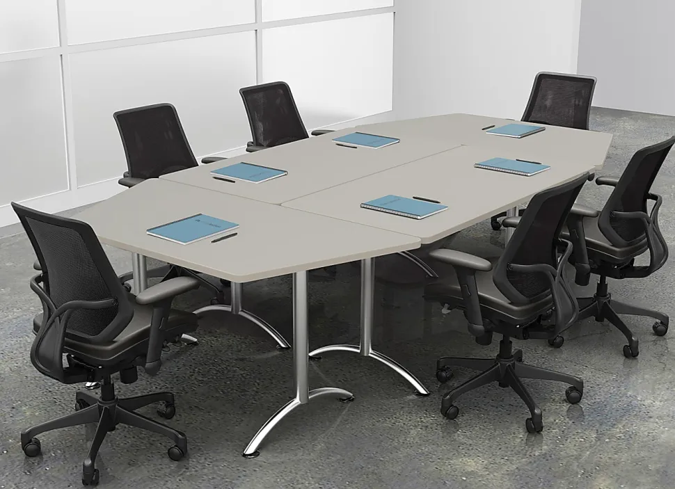 WorkPro® Flex Collection Rectangle Table Top, Gray