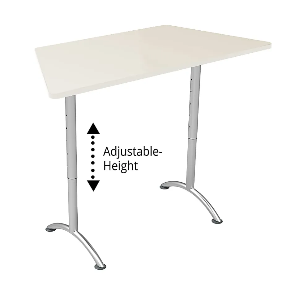 WorkPro® Flex Collection Trapezoid Table Top, Gray