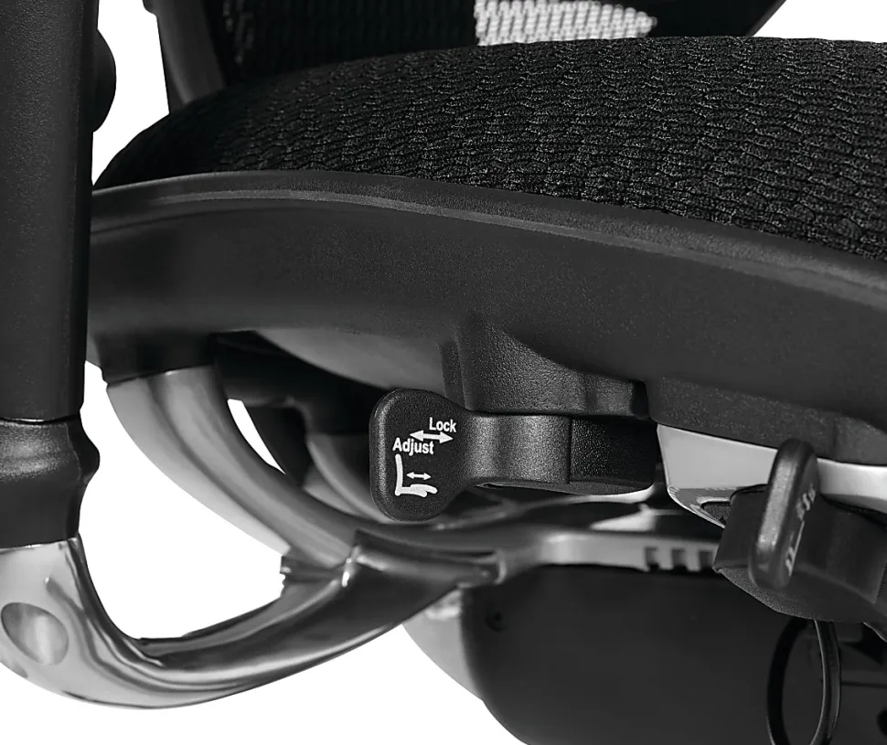 WorkPro® Floor Display Quantum 9000 Series Ergonomic Mesh/Premium Fabric Adjustable-Back Office Chair, Black/Lime, BIFMA Compliant
