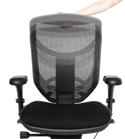 WorkPro® Floor Display Quantum 9000 Series Ergonomic Mesh/Premium Fabric Adjustable-Back Office Chair, Black/Lime, BIFMA Compliant