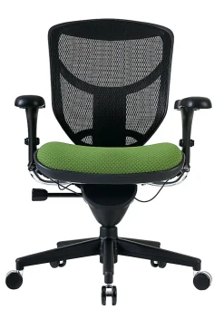 WorkPro® Floor Display Quantum 9000 Series Ergonomic Mesh/Premium Fabric Adjustable-Back Office Chair, Black/Lime, BIFMA Compliant