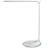 WorkPro™ LED USB Desk Lamp with Wireless Charger, 16-1/2"H, White/Silver